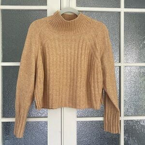 TOPSHOP ribbed mock neck sweater